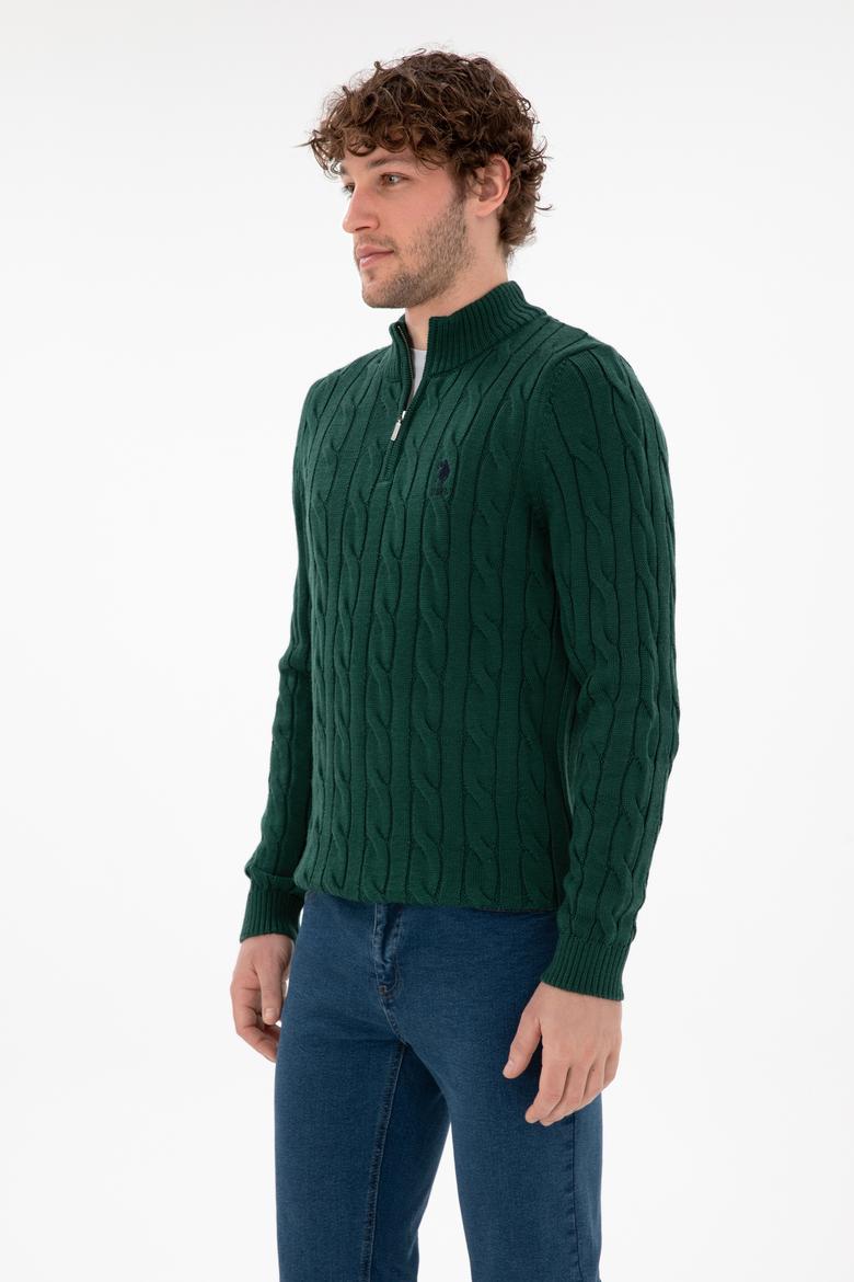 Erkek Koyu Yeşil Kazak