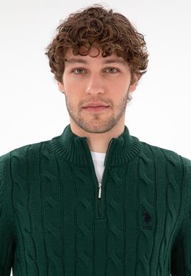 Erkek Koyu Yeşil Kazak - 50297020020