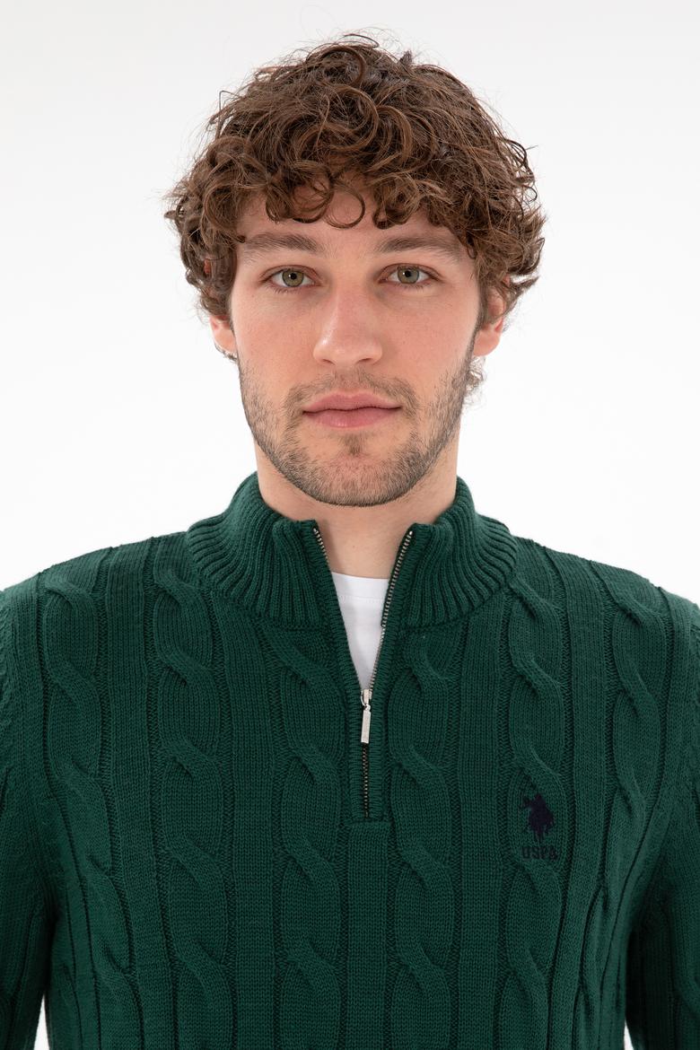 Erkek Koyu Yeşil Kazak - 50297020020