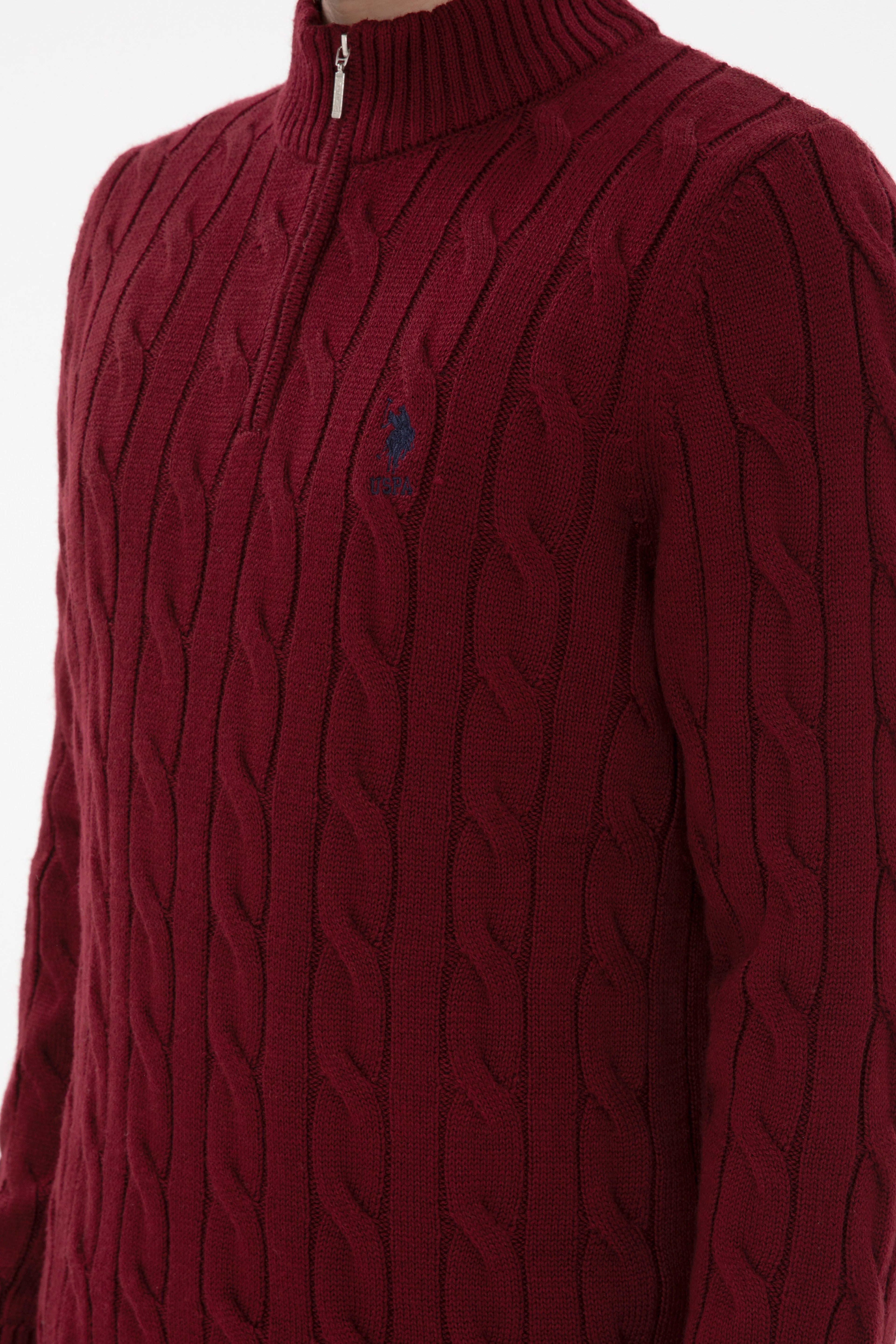 Erkek Bordo Kazak - Image 7