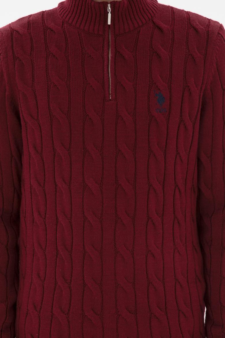 Erkek Bordo Kazak - 50297020036