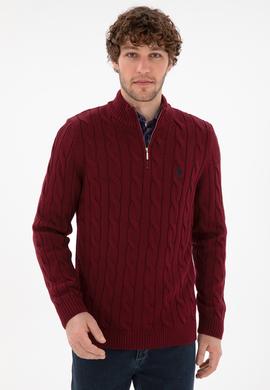 Erkek Bordo Kazak - 50297020036