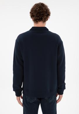 Erkek Lacivert Basic Sweatshirt - 50298265031
