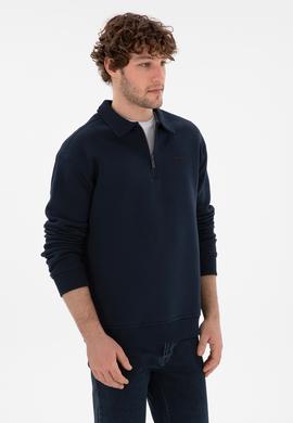 Erkek Lacivert Basic Sweatshirt - 50298265031