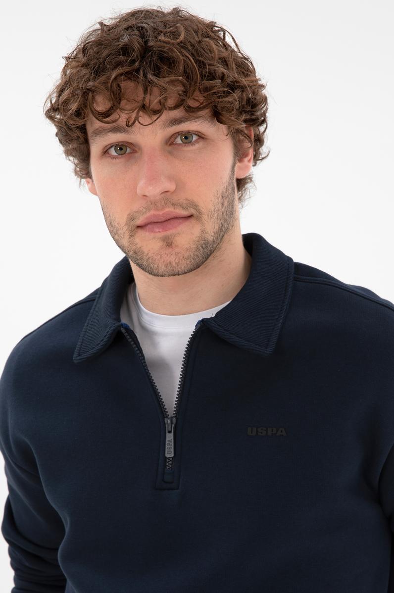 Erkek Lacivert Basic Sweatshirt