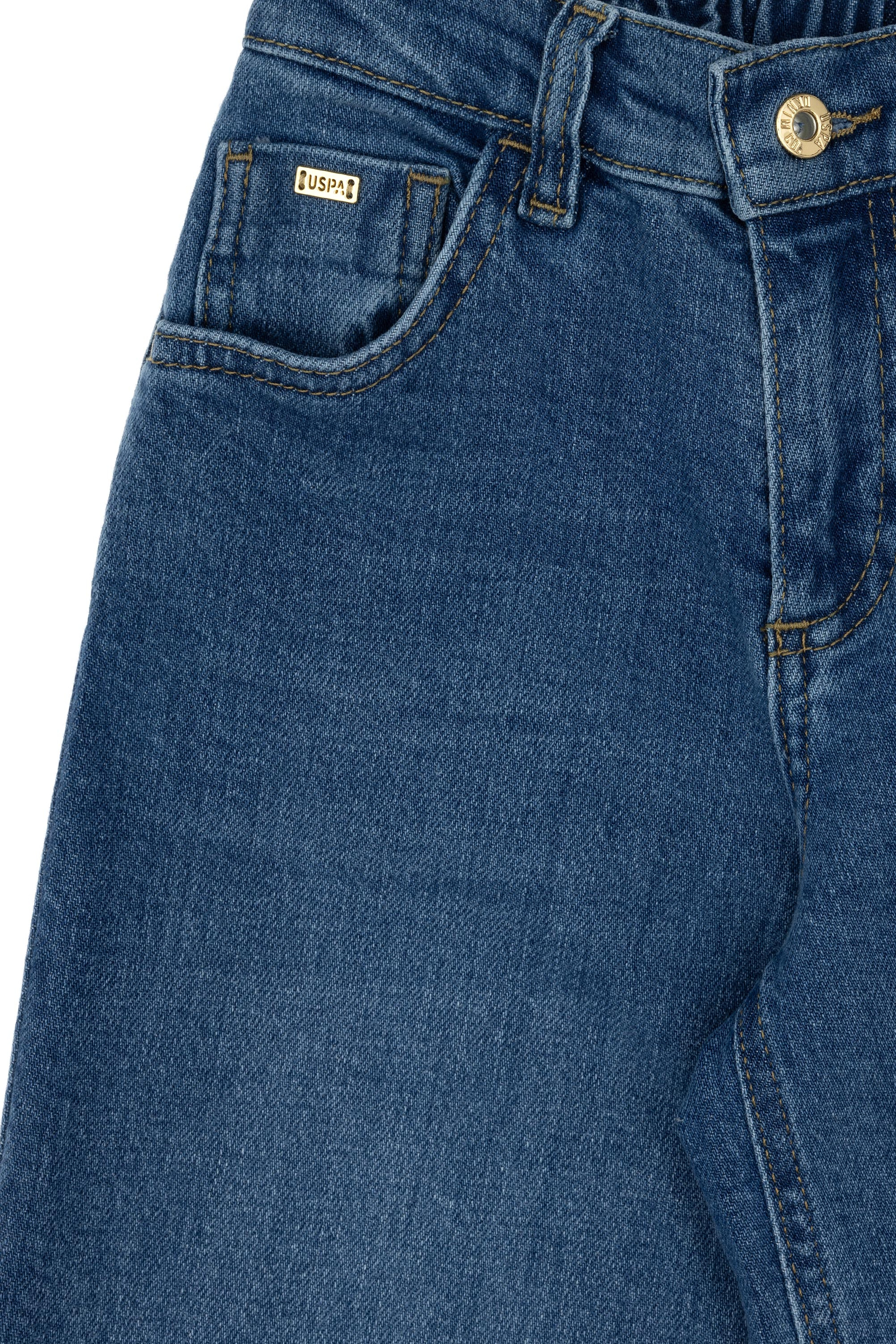 Kız Çocuk Mavi Flare Fit Jean Pantolon