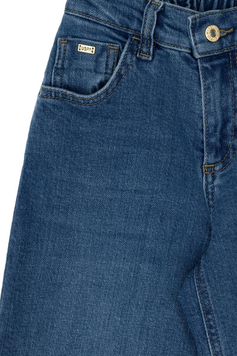 Kız Çocuk Mavi Flare Fit Jean Pantolon - 50304261003