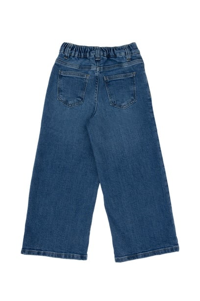Kız Çocuk Mavi Flare Fit Jean Pantolon