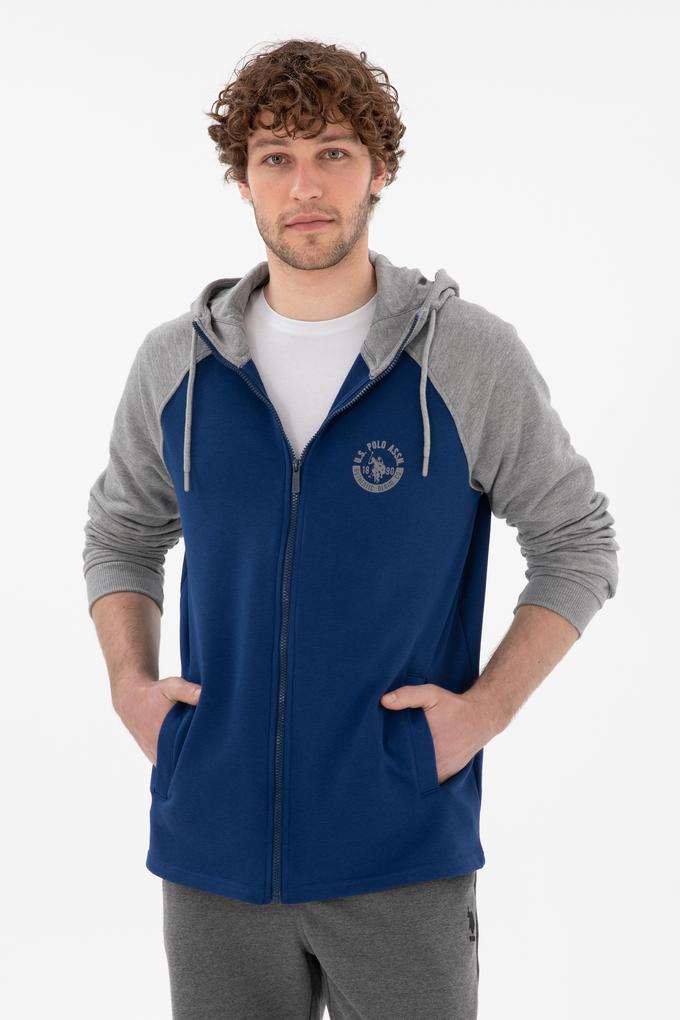 Erkek İndigo Örme Hırka