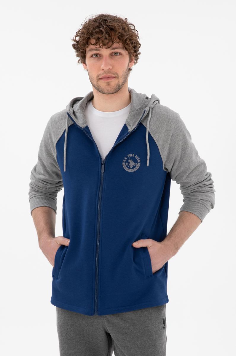 Erkek İndigo Örme Hırka