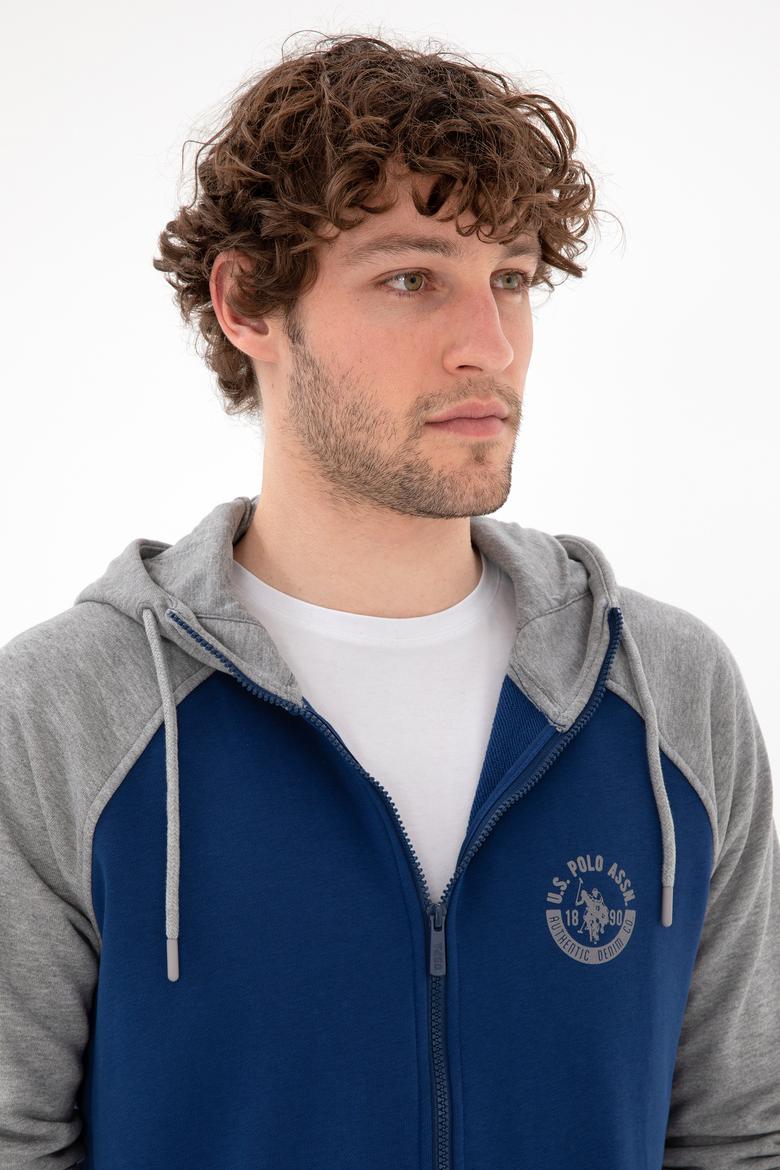 Erkek İndigo Örme Hırka - 50293396003