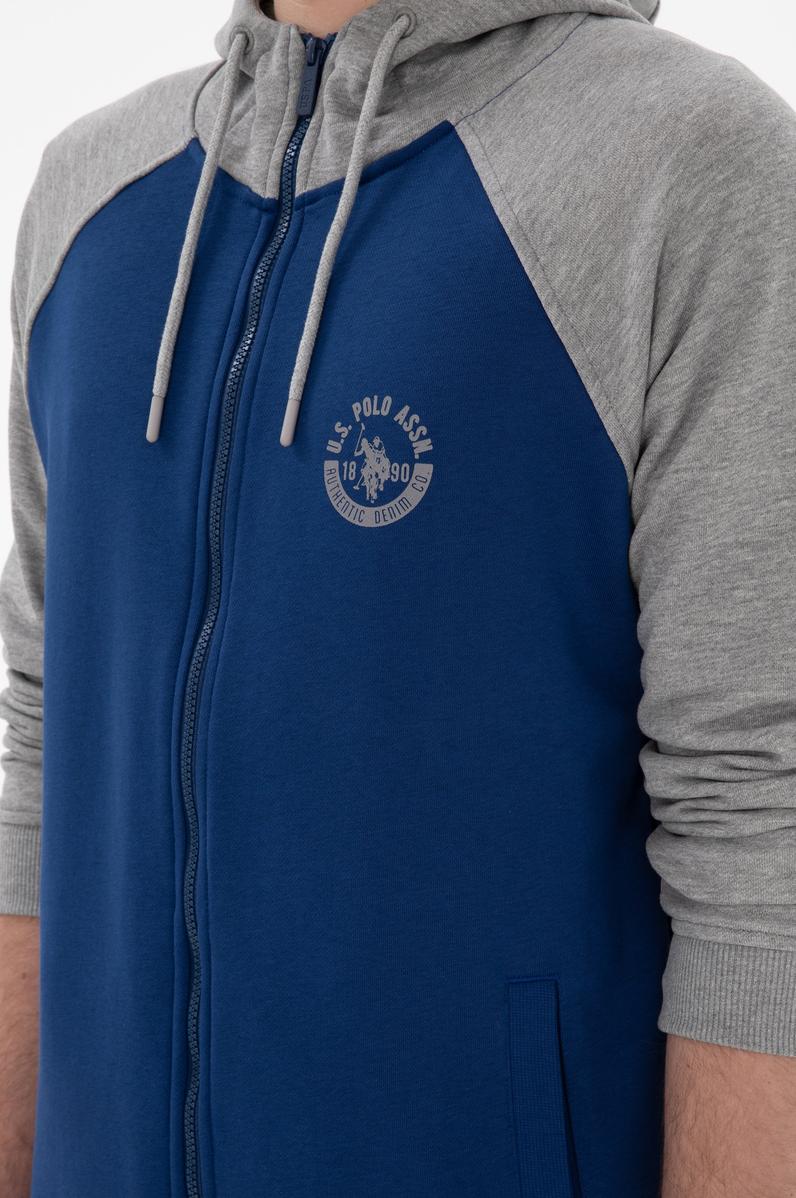 Erkek İndigo Örme Hırka