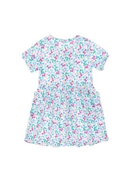 Kız Çocuk Mint Desenli Krep Kumaş Dokuma Elbise - 50299339020