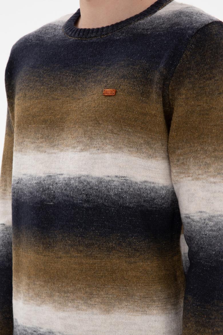 Erkek Slim Fit Bisiklet Yaka Taş Kazak - 50297082015