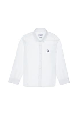 Erkek Çocuk Beyaz Uzun Kollu Basic Gömlek - 50306583006
