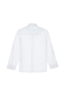 Erkek Çocuk Beyaz Uzun Kollu Basic Gömlek - 50306583006