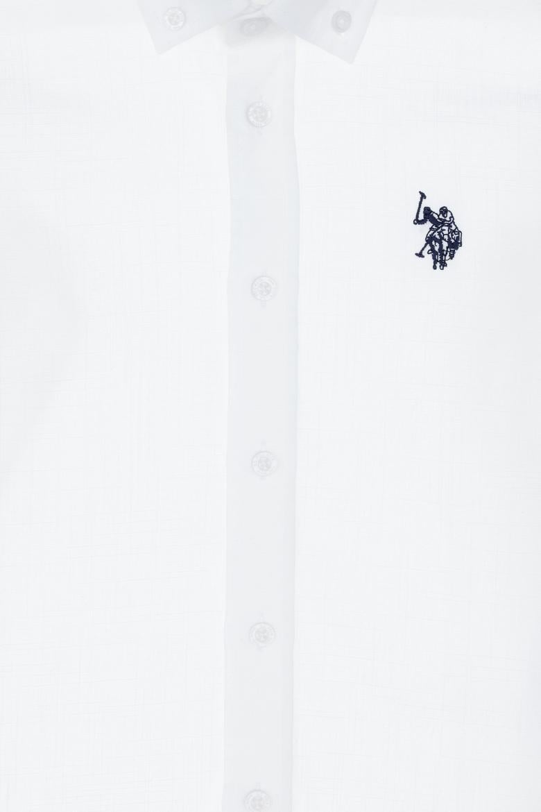 Erkek Çocuk Beyaz Uzun Kollu Basic Gömlek - 50306583006