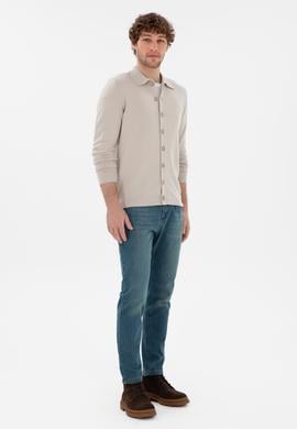 Erkek Taş Basic Triko Hırka - 50298272024