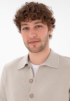 Erkek Taş Basic Triko Hırka - 50298272024