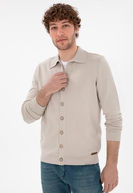 Erkek Taş Basic Triko Hırka - 50298272024