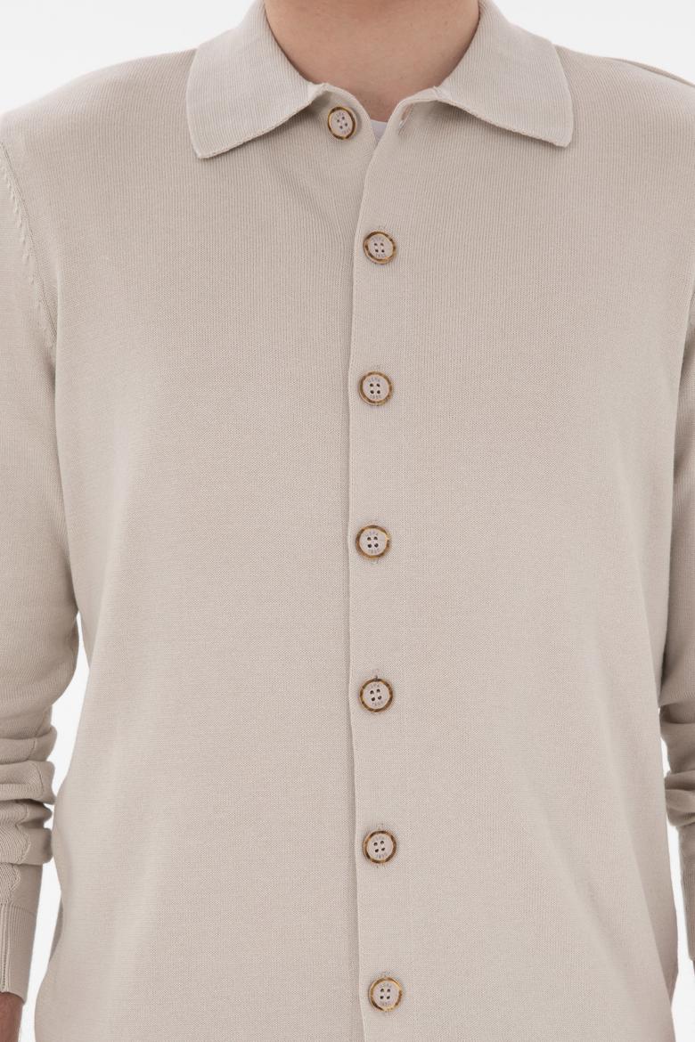 Erkek Taş Basic Triko Hırka - 50298272024