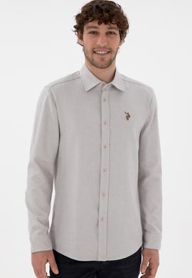 Erkek Taş Uzun Kollu Gömlek - 50291394016