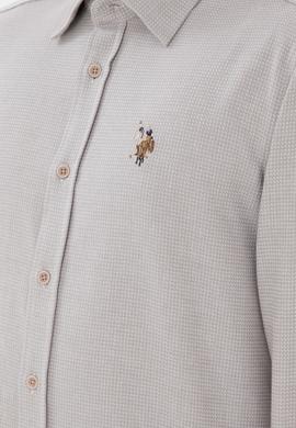 Erkek Taş Uzun Kollu Gömlek - 50291394016