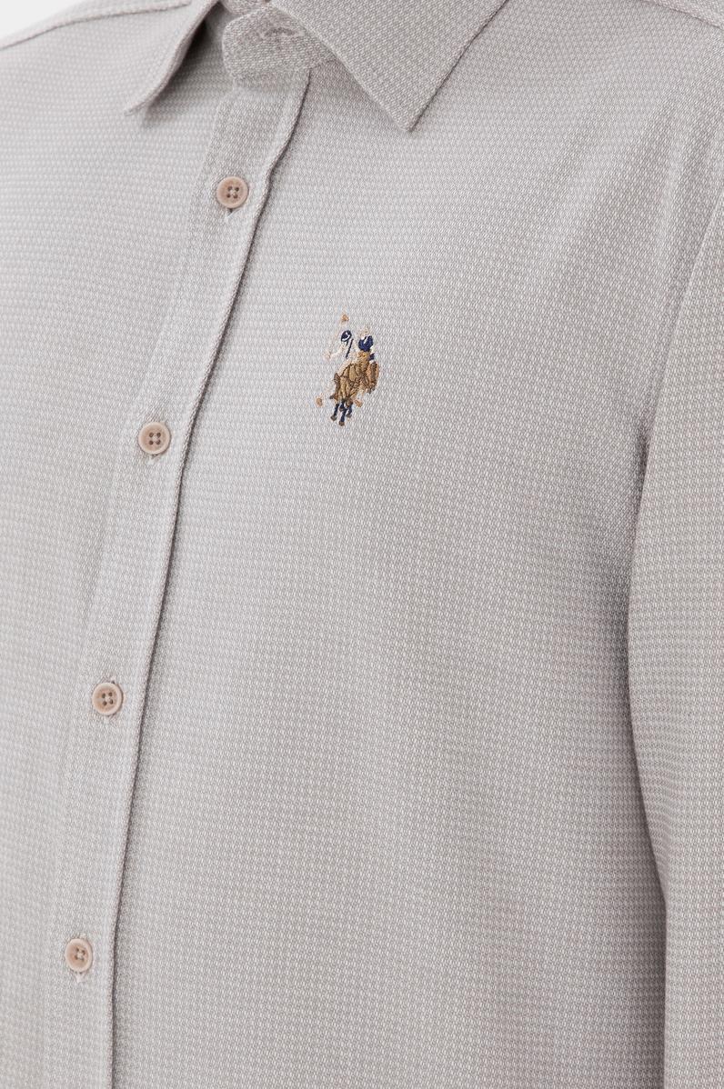 Erkek Taş Uzun Kollu Gömlek