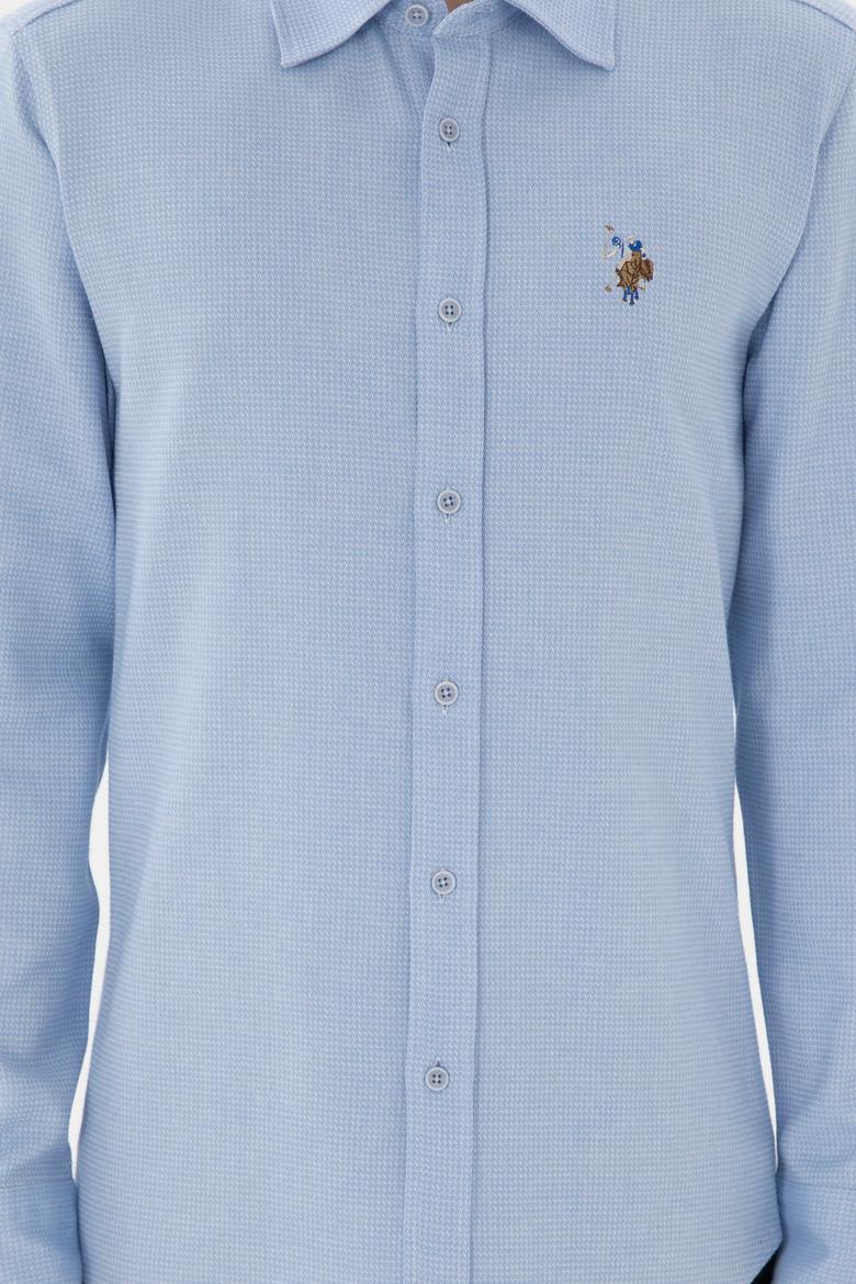 Erkek Açık Mavi Uzun Kollu Gömlek - 50291394005