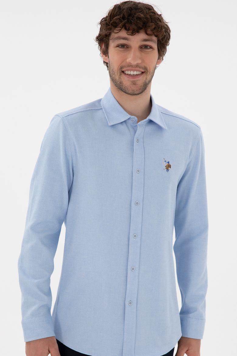 Erkek Açık Mavi Uzun Kollu Gömlek - 50291394005