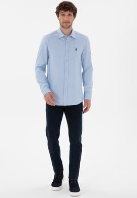 Erkek Açık Mavi Uzun Kollu Gömlek - 50291394005