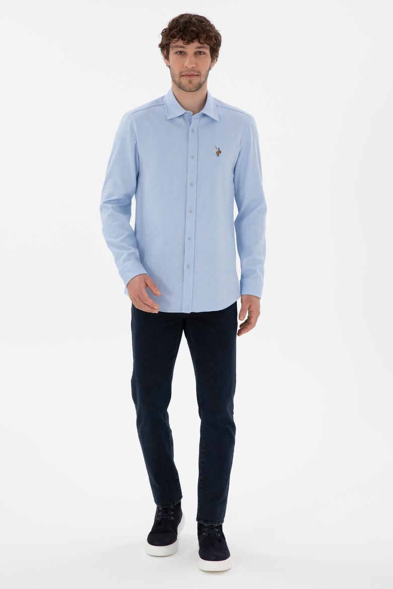 Erkek Açık Mavi Uzun Kollu Gömlek - 50291394005