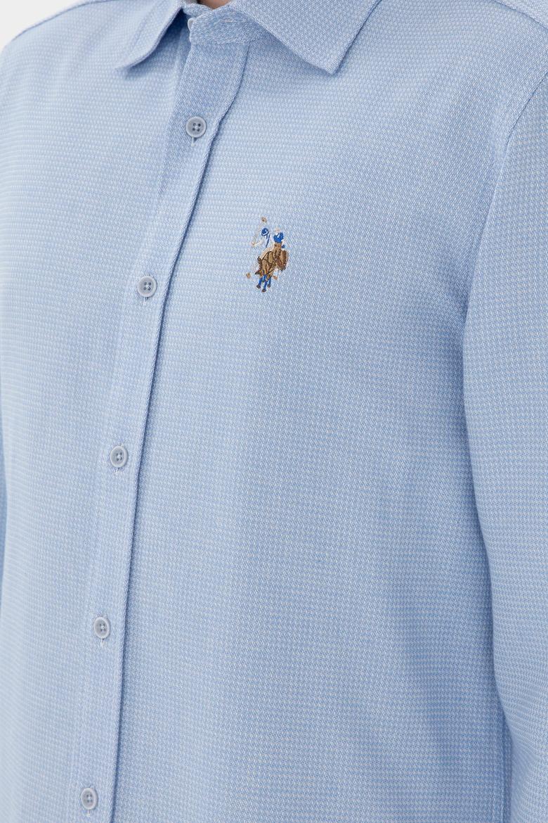 Erkek Açık Mavi Uzun Kollu Gömlek - 50291394005