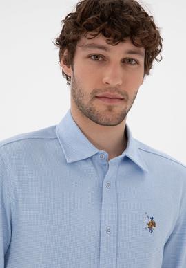 Erkek Açık Mavi Uzun Kollu Gömlek - 50291394005