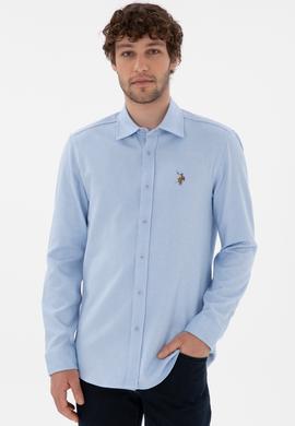 Erkek Açık Mavi Uzun Kollu Gömlek - 50291394005