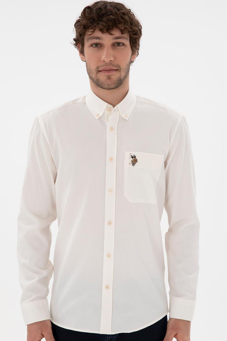 Erkek Krem Uzun Kollu Gömlek - 50291244025