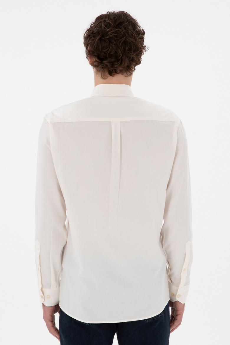 Erkek Krem Uzun Kollu Gömlek - 50291244025