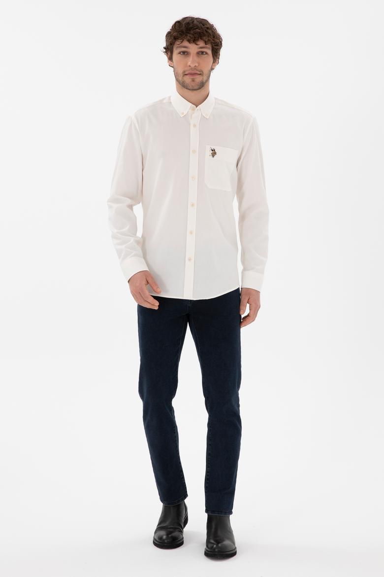 Erkek Krem Uzun Kollu Gömlek - 50291244025
