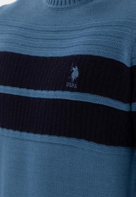 Erkek Slim Fit Bisiklet Yaka Saks Kazak - 50293041007