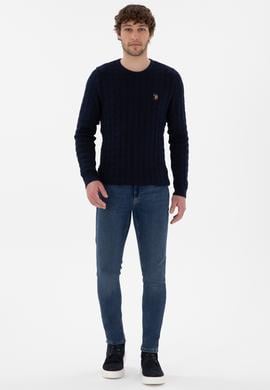 Erkek Koyu Mavi Jean Pantolon - 50290257049