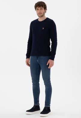 Erkek Koyu Mavi Jean Pantolon - 50290257049