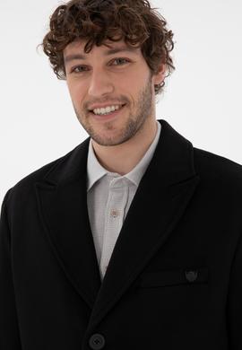 Erkek Siyah Kaşe Kaban - 50292992016