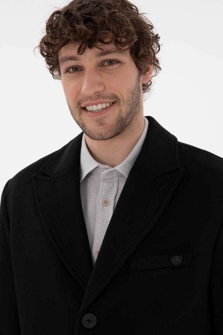 Erkek Siyah Kaşe Kaban - 50292992016