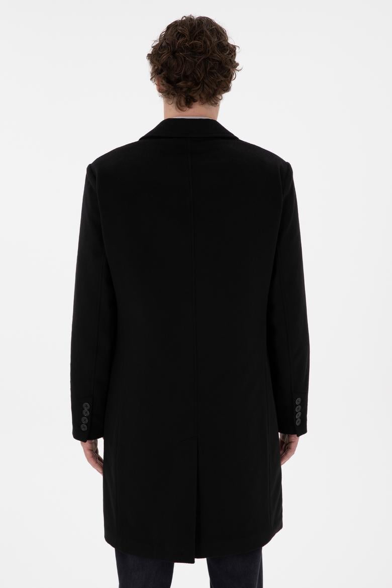 Erkek Siyah Kaşe Kaban - 50292992016