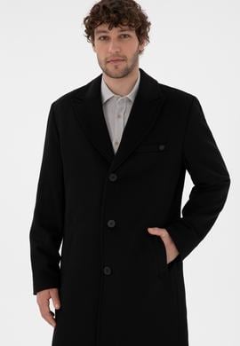 Erkek Siyah Kaşe Kaban - 50292992016