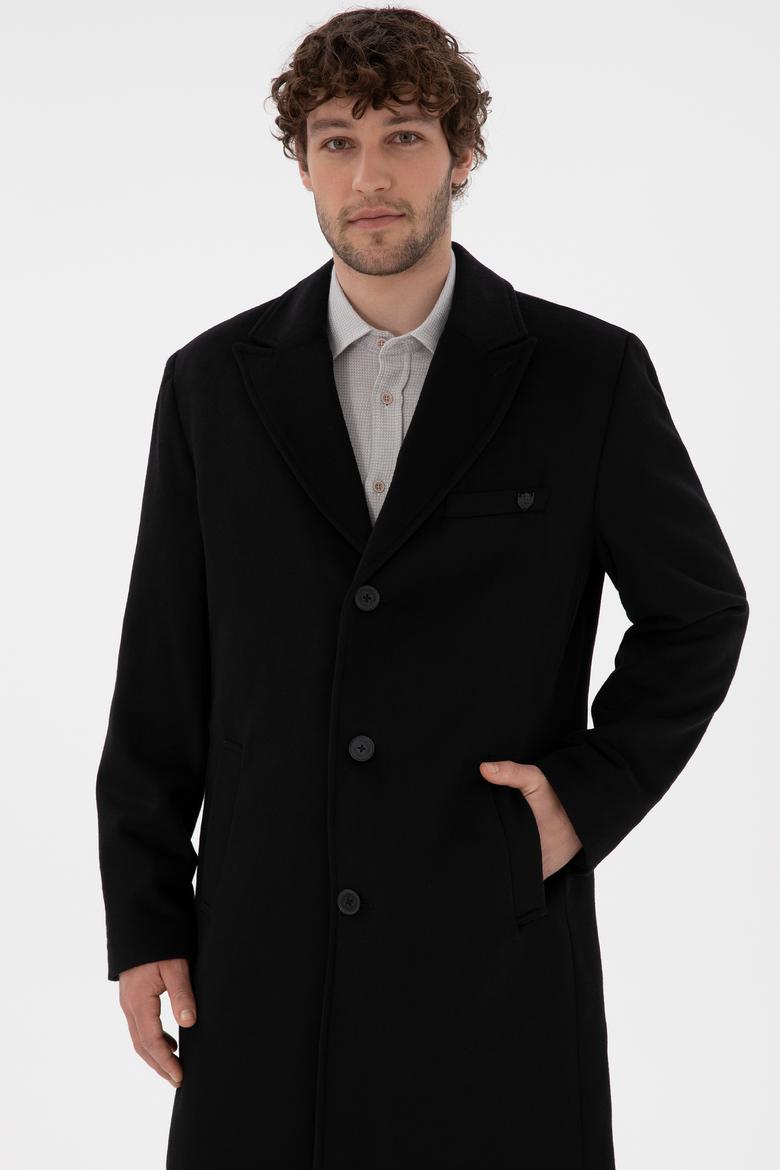 Erkek Siyah Kaşe Kaban - 50292992016