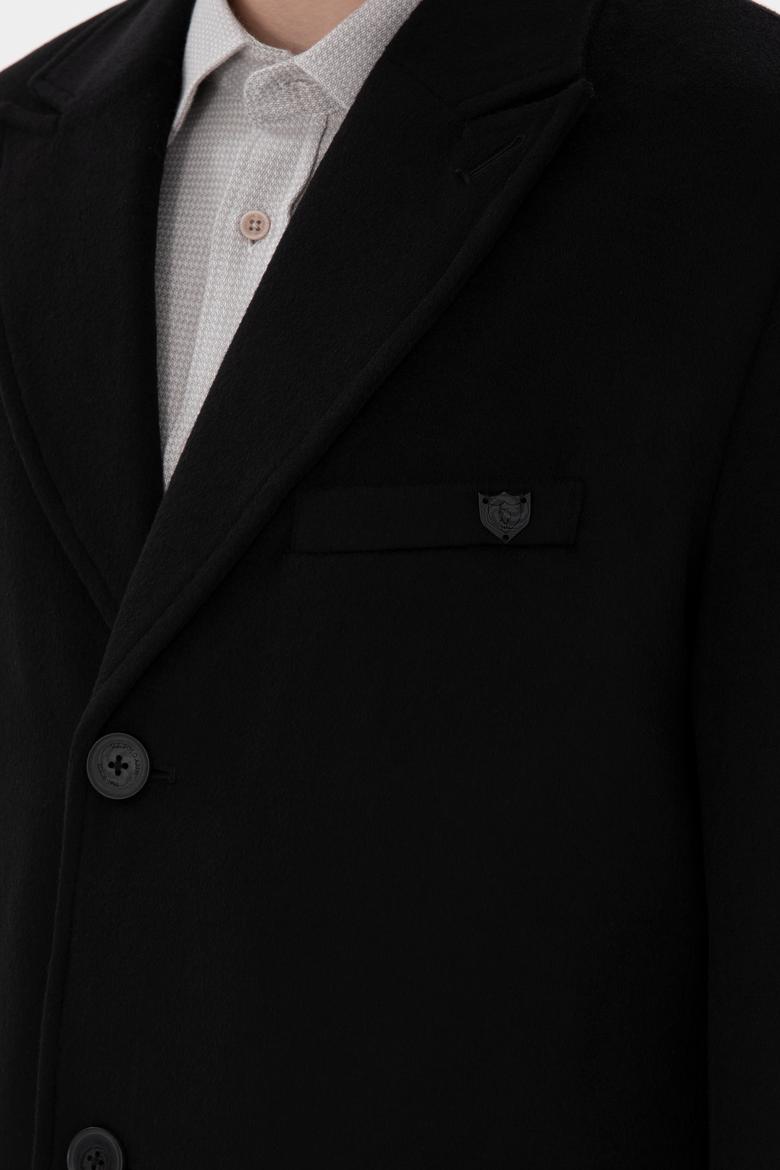 Erkek Siyah Kaşe Kaban - 50292992016