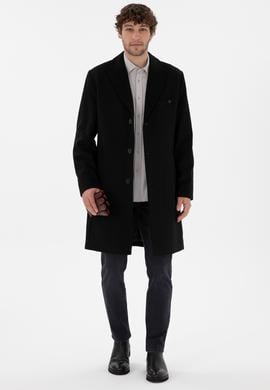 Erkek Siyah Kaşe Kaban - 50292992016