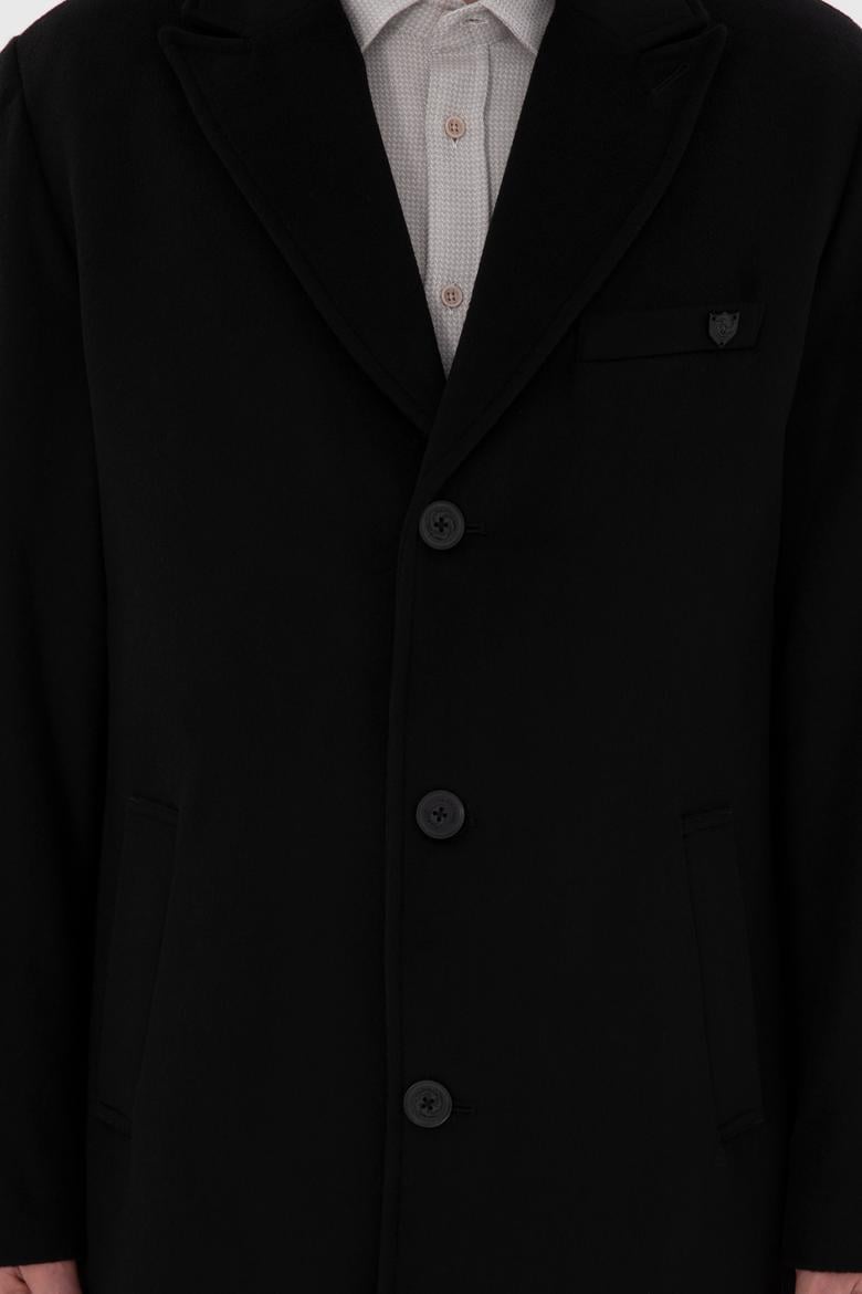 Erkek Siyah Kaşe Kaban - 50292992016