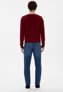 Erkek Koyu Mavi Jean Pantolon - 50290262035